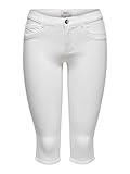 Style classique à 5 poches Only Onlrain Life REG SK Knickers DNM Noos Pantacourt pour Femme Blanc Taille XS, Blanc., XXS