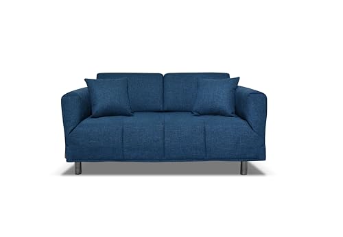 Nuvole di Sonno - Divano Letto Levis trasformabile in Letto con Materasso Comfort, Design Moderno Salvaspazio, Rivestimento Sfoderabile, 2 Cuscini in Omaggio, Made in Italy