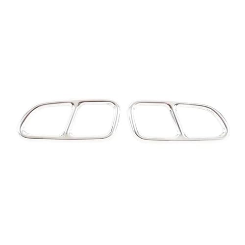 Embouts d'échappement pour Mercedes CLA C117 et SLK R172 argent