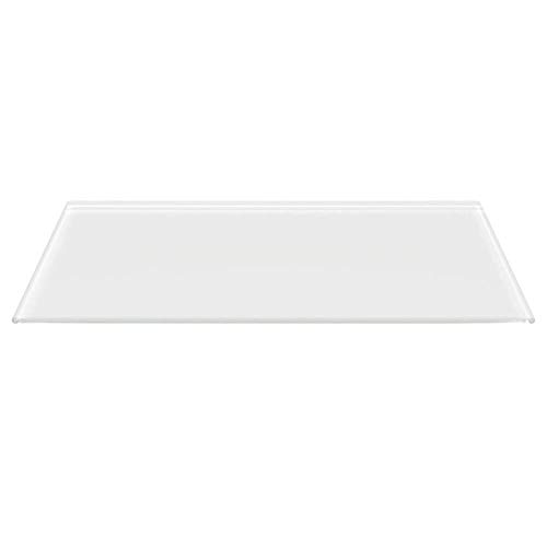 Rechteck *Frosty* 70x40cm - Kamin-Vorlegeplatte Milchglas Funkenschutzplatte Kaminbodenplatte Glasplatte (Rechteck *Frosty* 70x40cm ohne Dichtung)