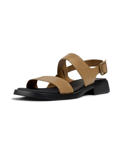Camper Women's Dana K201486 2 Strap Sandal, Medium Brown 006, 36 EU