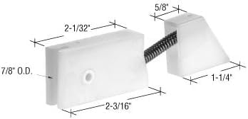 7/8" Center Groove Sliding Screen Door Roller with Two Piece Plastic Housing - Package