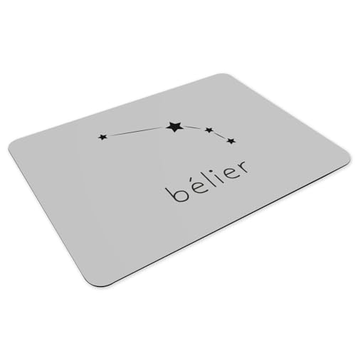 Set de table astrologie Bélier Étoile gris en caoutchouc x4 - 3
