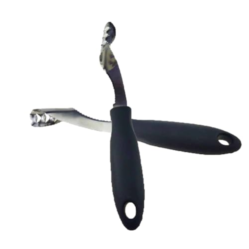 MUCKLILY 2pcs Core Remover Pepper Corer Fruit and Vegetable Tools Kitchen Gadgets Fruit Pulp Separator Handmade Kitchen Tool Core Extractor Black