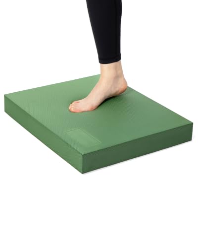 Image of StrongTek Extra Wide Foam Balance Pad for Physical Therapy, 19 inch X 15.8 inch X 2.4 inch, High-Density TPE Foam Pad for Exercise, Enhanced Stability, Core Strength, Non-Slip & Water-Resistant, for Fitness, Yoga