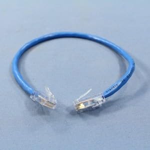 #US 52455-1BL Blue Cat 5 1 Ft Ethernet LAN Patch Cord Network Cables 50-Pack