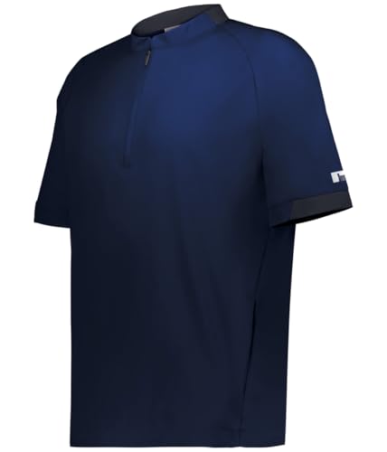 RUSSELL R21DSM.89U.M Legend Short Sleeve Pullover Navy & Stealth - Medium