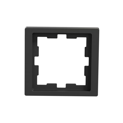 Schneider Electric Merten MEG4010-6534 Single Frame for Switch and Socket System D, Anthracite; Made in Germany - Image 2