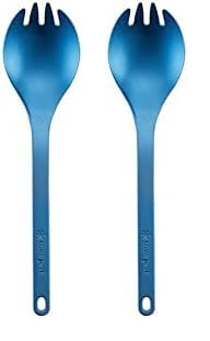 Snow Peak Titanium Spork Blue Set of 2 SCT-004BL Camping Ultralight