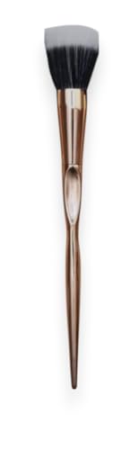 F.A.R.A.H Brushes 40F Gold Premium Stippler Brush - Foundation, Blush, Bronzer, Powder Makeup Brush - Gold Collection