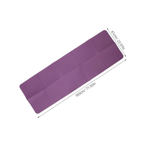 Tapis d'exercice de voyage UPKOCH pliable coussin de coude - 2