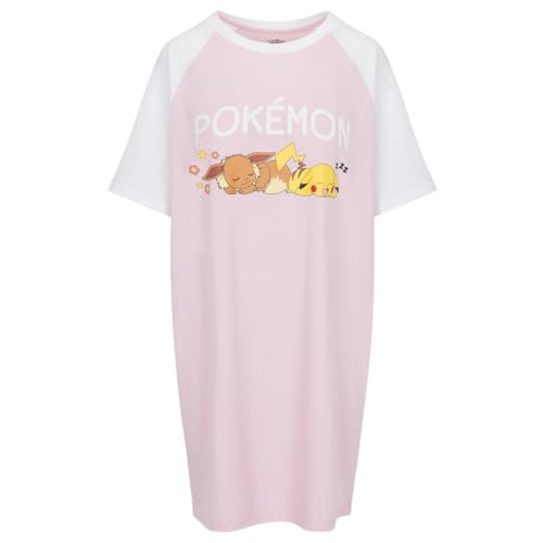 Mad Engine ポケモン レディース スリープシャツ ナイトシャツ パジャマ ピカチュウ付き, ピンク, X-Smallの商品画像（Amazon）