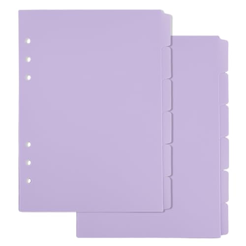 Intercalaires A5 en plastique violet pour ne plus abîmer vos onglets d'agenda
