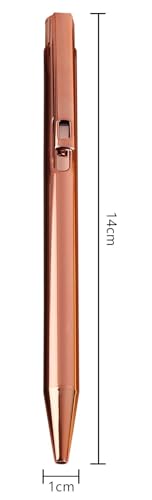 Image of worison Elegant Slim Metallic Retractable Ballpoint Pens Smooth, Sturdy Ideal for Gifting (Copper, Pack of 1)