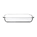 Plat de cuisson en verre transparent Plats de cuisson en cocotte allant au four, Plat de cuisson en cocotte oblongue Plat de cuisson rectangulaire Ustensiles de cuisson en verre, 1 pièce (taille : 1L)