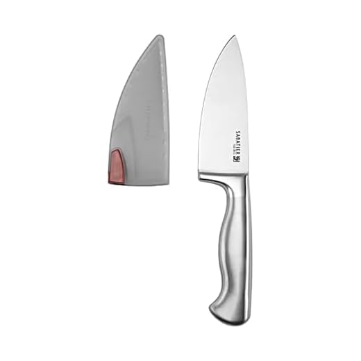 Sabatier Stainless Steel Hollow Handle Chef Knife with EdgeKeeper Self-Sharpening Sleeve, 6-Inch
