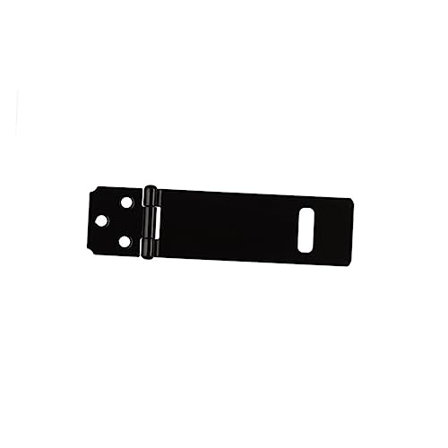 Image of DOITOOL Heavy Duty Padlock 5Pc 5 Heavy Duty Padlock hasp Lock Padlock hasp Door hasp Stainless Steel Black Paint Padlock Hasp Door Clasp