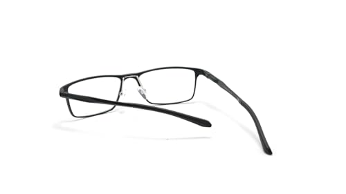 Óculos Armação Masculino Alumínio Leve Lentes Sem Grau Br-3944 (Preto)