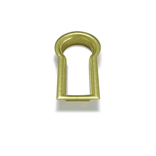NATIKON Fitted Keyhole Insert, Solid Brass B-3568SB I.D.:1/2\' X 1/4\", O.D. 5/8\" X 3/8\"