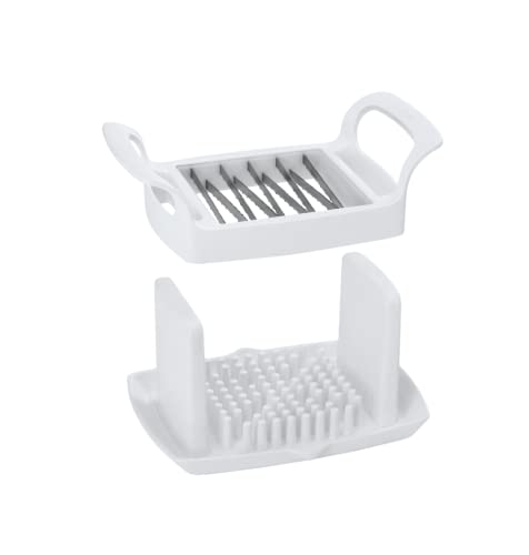 METALTEX 255702084 slicy pomodori/mozarellasc hneider, Acciaio Inossidabile, Bianco, 20 x 14 x 8,8 cm, 2 unità