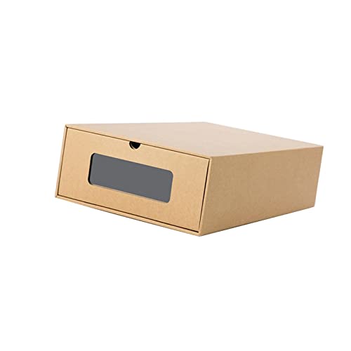PETSOLA Caja de Zapatos Apilable con Cajones, Ahorra Espacio, Contenedor de Zapatos a Prueba de Polvo para Botas.