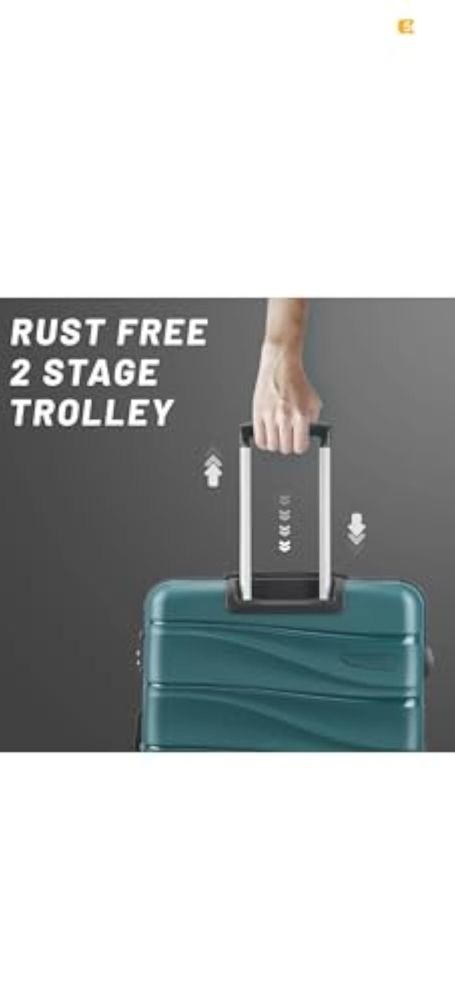 Aristocrat Trolley Bag with 8 Wheels