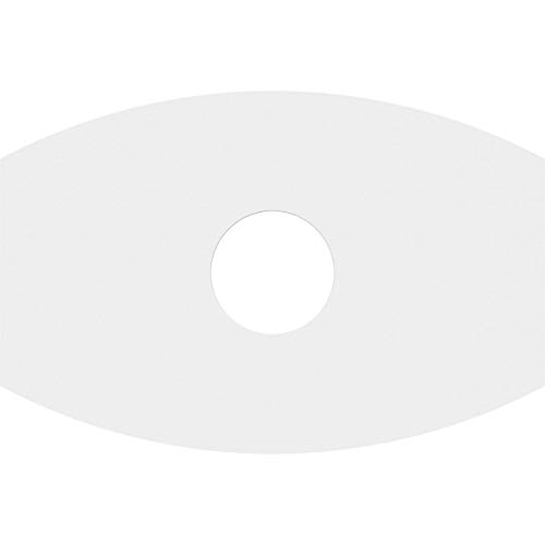Image of Ekena Millwork CMP22X14KY-05000 Kailey Architectural Grade PVC Contemporary Urethane Ceiling Medallions 22 inchW x 14 5 /8 inchH x 5 inchID x 11 3 /4 inchC x 1 inchP