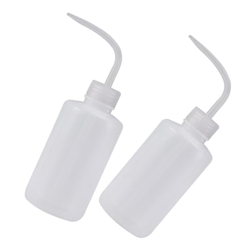 OSOLADY Versatile Squeeze Bottles 2 Pack Pp Material Pointed Spout for Cleaning Watering Plant Care