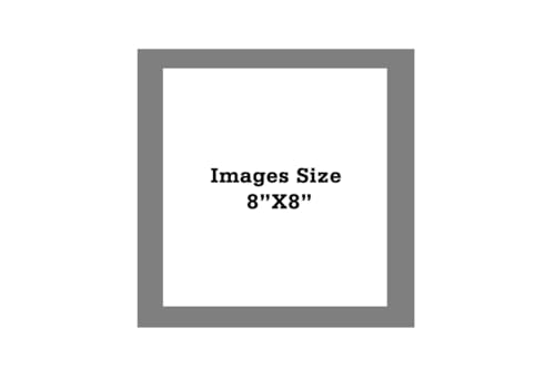 Image of set of 2 8x8 Inch Black Color flexiable Glass (acrylic) & synthetic wood customized Modern Collage Photo Frames for Wall Hanging