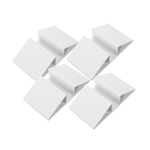 HEALEEP 4 Piezas De Accesorios para Pies De Puerta De Bebé, Refuerzo Triangular, Pies De Soporte para Valla De Puerta, Soporte De Valla De Aislamiento Independiente De Plástico para