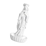 Avec des lignes de sculpture fluides et un composant en résine polie, cet artefact religieux maintient sa beauté durable avec sa construction durable tout en offrant un rangement sécurisé pour les chapelets ou les petits trésors