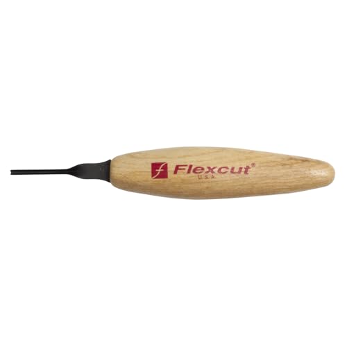 FLEXCUT Micro Shallow/Deep U-Gouge Razor Sharp High Carbon Cutting Blade