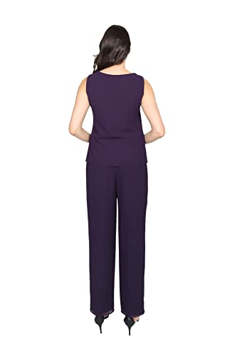 Le Bos Women's Solid Duster 3 Piece Pant Set3