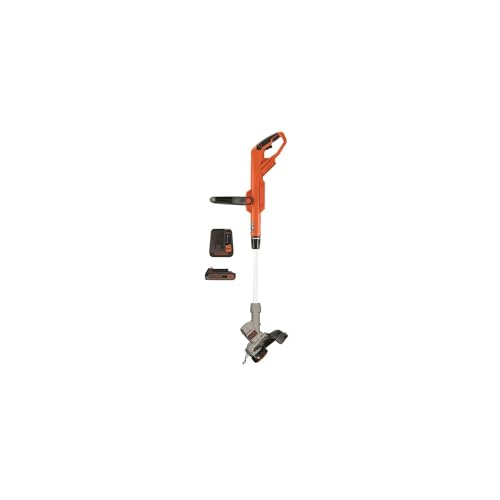 BLACK+DECKER 20V MAX String Trimmer and Edger 2 in 1, Cordless Weed Wacker with Auto Spool Feed, Battery and Charger Included, 12 Inch Steel Deck, Reduced Vibration (LST300) by BLACK+DECKER - Image 2