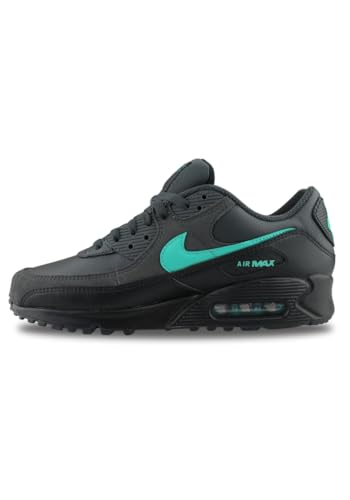 Nike Air Max 90 Mens Running Shoes (Dark Smoke Grey/Clear Jade/Black/White) (IF0670-002, Black/Green/Grey/White)2