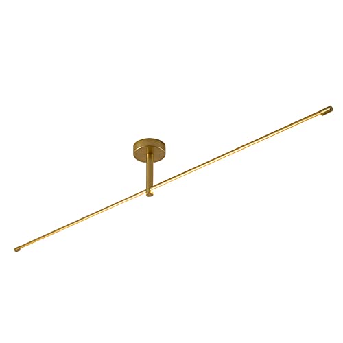 Lustre minimaliste en aluminium : la longue bande semi-affinée d'exception pour plafond