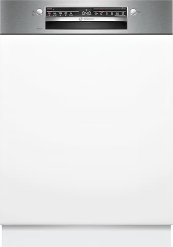 Bosch SMI2ITS09E Serie 2, Smarter Geschirrspüler Teilintegriert 60 cm, Besteckkorb, Spülmaschine mit Programmassistent, Extra Trocknen, VarioSpeed, Extrem Leise, Höhenverstellbarer Oberkorb, Edelstahl Bosch SMI2ITS09E Serie 2, Smarter Geschirrspüler Teilintegriert 60 cm, Besteckkorb, Spülmaschine mit Programmassistent, Extra Trocknen, VarioSpeed, Extrem Leise, Höhenverstellbarer Oberkorb, Edelstahl
