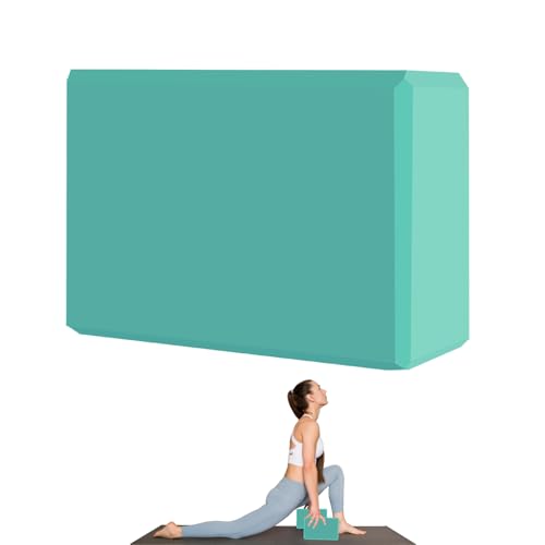 MBHKRRS 9x6x3 Yoga Blocks Soft Non-Slip Surface Premium Foam Blocks Supportive Lightweight Odor Resistant Yoga Accessories for Pilates Meditation General Fitness Stretching Toning (Fruit Orchid-1 Pack)