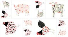 12 Farmyard Animals on a Panel.Farm Fresh by moda Fabrics.Panel Size 59cm x 109 cm.Interesting Designs with Matching Quilting Fabrics Available.Sold as a Panel