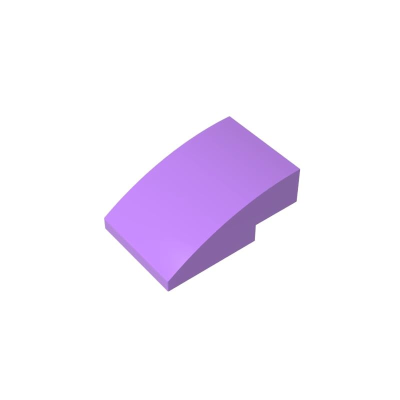 24309 Arched Brick Slope Curved 3x2 No Studs 50 Pieces GDS-1123 Compatible with Lego Building Blocks Color:Medium Lavender โ image 1