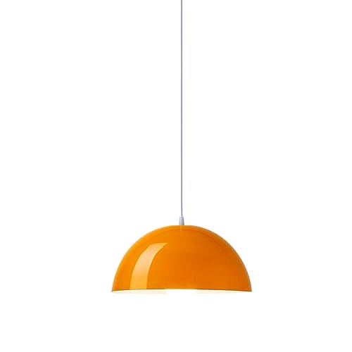 Lámpara colgante de techo moderna retro para mesas de comedor de aluminio naranja 2