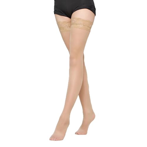 Neska Moda Women & Girls 1 Pair Nylon Transparent Thigh High Stockings/Tights-STK81