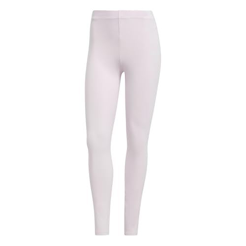 adidas Women's ESSENTIALS LINEAR COTTON LEGGINGS, clear pink/white, XS