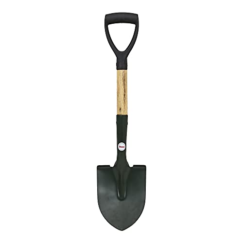Image of BOSCO Small Multi-Purpose Shovel for Outdoor, Gardening, Engineering, Camping&Construction Rust-Resistant Steel Blade Compact&Durable Tool for Digging,Lifting,Moving Heavy Duty Shovel with D Handle