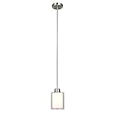 Design House 567214 Oslo 1 Light Mini Pendant, Satin Nickel