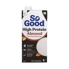 So Good Plant Based High Protein Almond Beverage 1 L | 10g Protein per serve | Lactose Free | No Added Sugar | No Preservatives | Dairy Free | Source of Calcium & Vitamins I ZERO Cholesterol-image-31