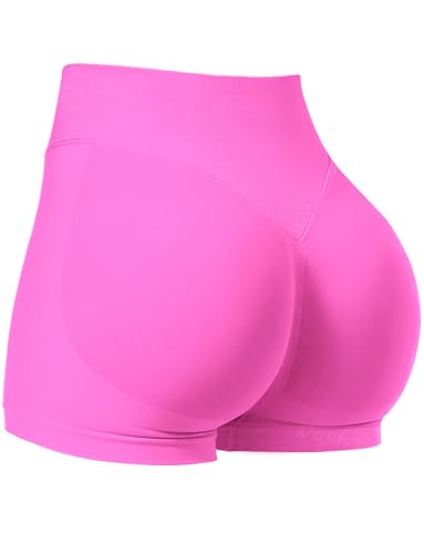 Image of VOYJOY Women Workout Impact Shorts 2.5 inch / 3.6 inch / 4.5 inch / 6 inch Scrunch Butt Booty | Tummy Control, High Waisted, Bike Short, Gentle Compression, for Women