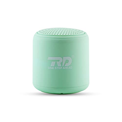 RD Mini Stone Bluetooth Speaker | 5W Deep Bass Portable Speaker | TWS Feature | 5 Hours Music Playback Time with Inbuilt HD Mic for Calling, Bluetooth v5.0 Connectivity | IPX4 Water Resistance | Green Color