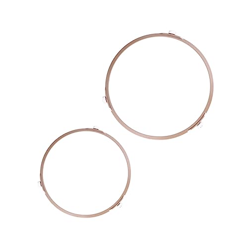 FUNOMOCYA 2 Pcs Microwave Wheel Ring Rotating Tray Support for Microwave Oven Plastic with Wheels for Heating and Impact Resistant Design Random Color