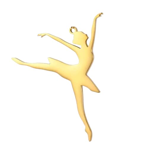 Pendentif de gymnastique ballerine mode fabrication bijoux main collier DIY boucles d'oreilles